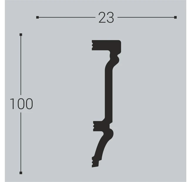 Настенный молдинг Bello Deco М13 100-23 Настенный молдинг Bello Deco М13 100-23