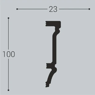 Настенный молдинг Bello Deco М13 100-23