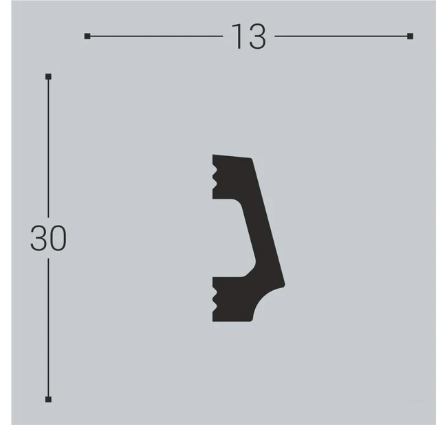 Настенный молдинг Bello Deco М16 30-13 Настенный молдинг Bello Deco М16 30-13