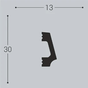 Настенный молдинг Bello Deco М16 30-13