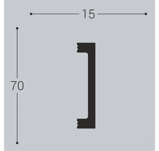 Настенный молдинг Bello Deco М17 70-15 Настенный молдинг Bello Deco М17 70-15