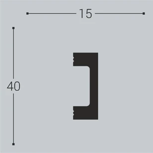 Настенный молдинг Bello Deco М18 40-15