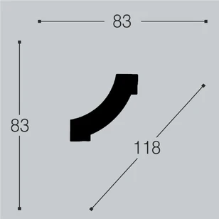 Угол к молдингу M11 Bello Deco М11У1