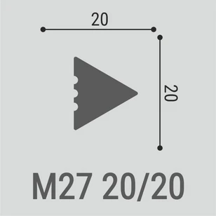 Настенный молдинг Bello Deco М27 20-20