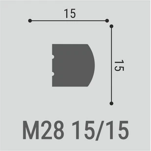 Настенный молдинг Bello Deco М28 15-15