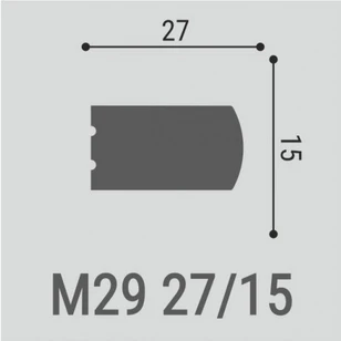Настенный молдинг Bello Deco М29 27-15