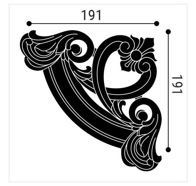 Угол к молдингу M12 Bello Deco М12У4 Угол к молдингу M12 Bello Deco М12У4
