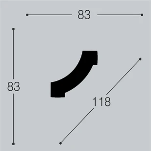 Угол к молдингу M14 Bello Deco М14У1