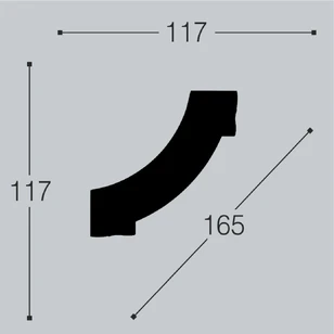 Угол к молдингу M15 Bello Deco М15У1