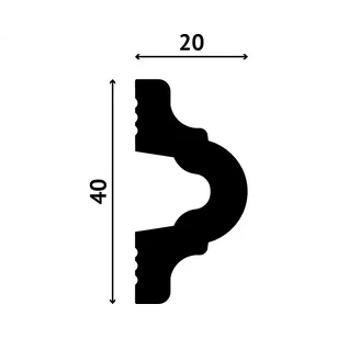 Молдинг DECOSTAR POLYSTYLE SG-40/20