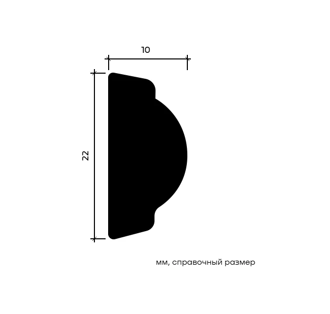 Молдинг Европласт 1.51.378 гибкий 10х22х2000 мм Молдинг Европласт 1.51.378 гибкий 10х22х2000 мм